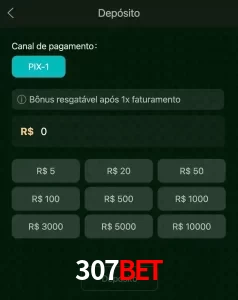deposits 307BET